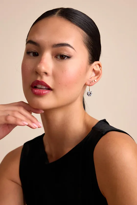 Benny Gold Rhinestone Drop Earrings sold by Lulus product image thumbnail 4