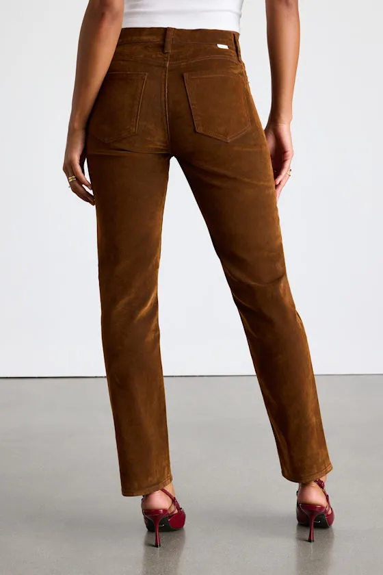 Smarty Pants Brown Denim High-Rise Jeans sold by Lulus product image thumbnail 3