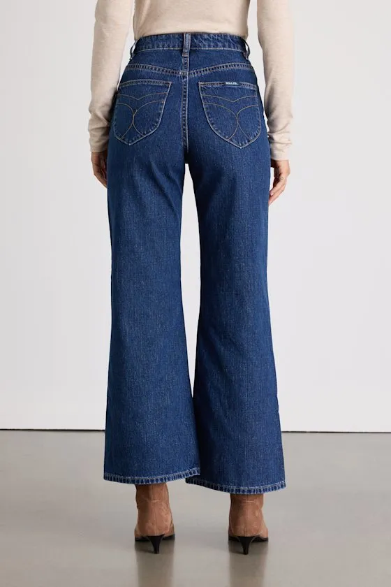 Sailor Scoop Dark Wash High-Rise Wide-Leg Jeans sold by Lulus product image thumbnail 3