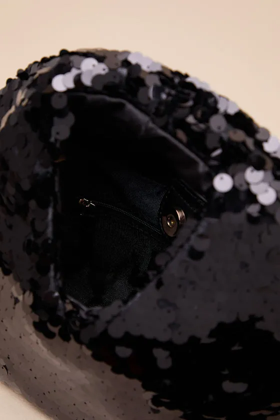 Dahlia Black Sequin Clutch Bag sold by Lulus product image thumbnail 4