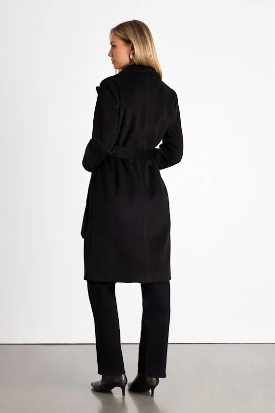 Season of Sophistication Black Double-Breasted Coat sold by Lulus product image thumbnail 4