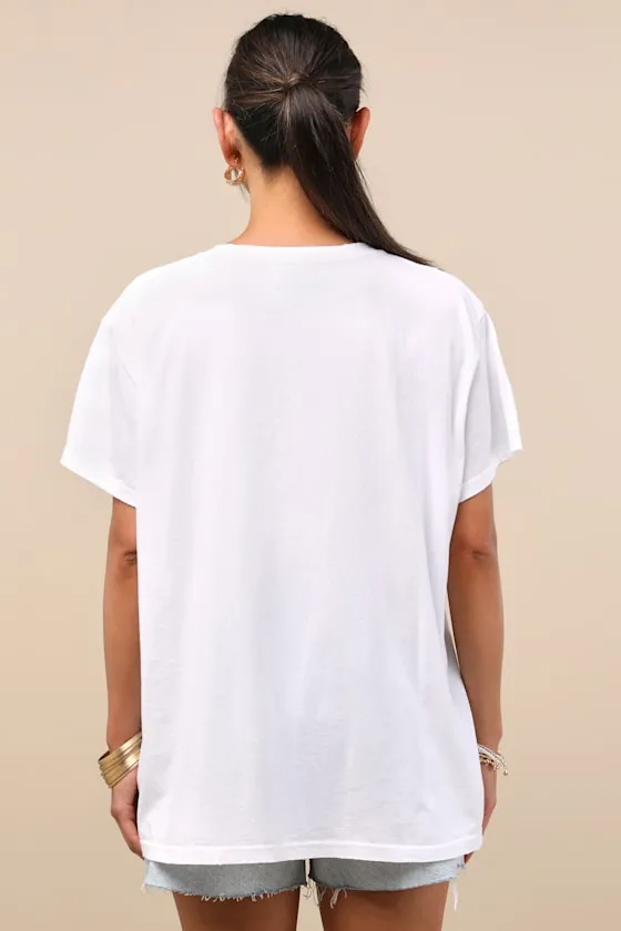 Tom White Graphic Oversized Short Sleeve Tee sold by Lulus product image thumbnail 4