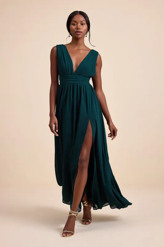 Heavenly Hues Emerald Green Maxi Dress sold by Lulus