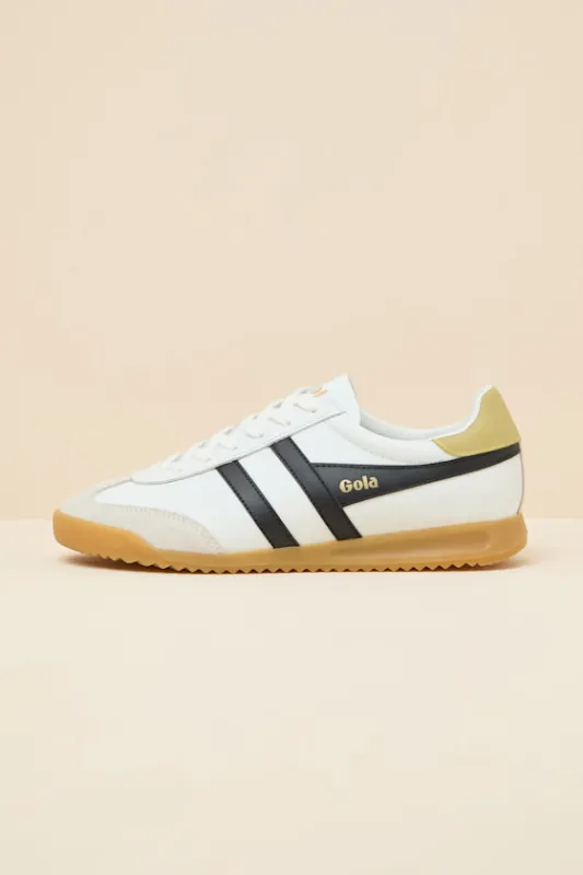 Torpedo White Multi Color Block Leather Lace-Up Sneakers sold by Lulus