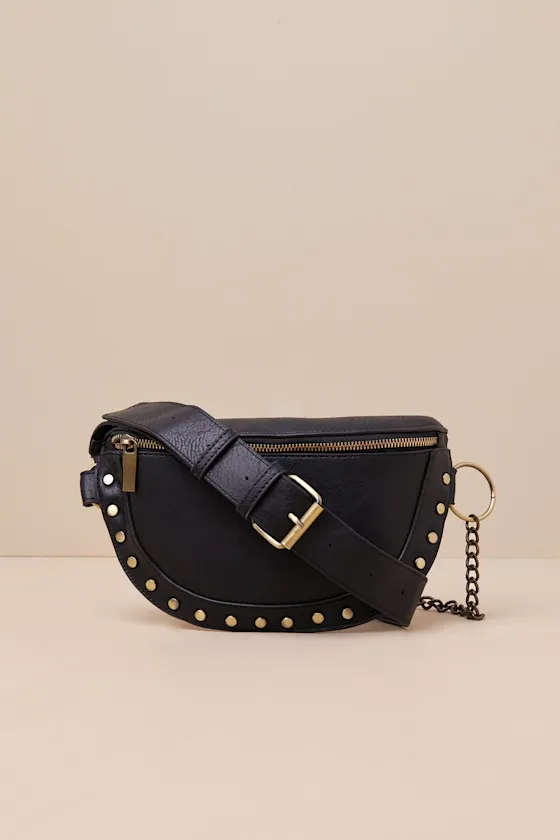 Jeanni Black Studded Crossbody Bag sold by Lulus product image thumbnail 2