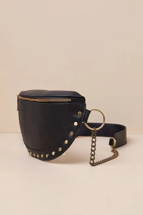 Jeanni Black Studded Crossbody Bag sold by Lulus product image thumbnail 3