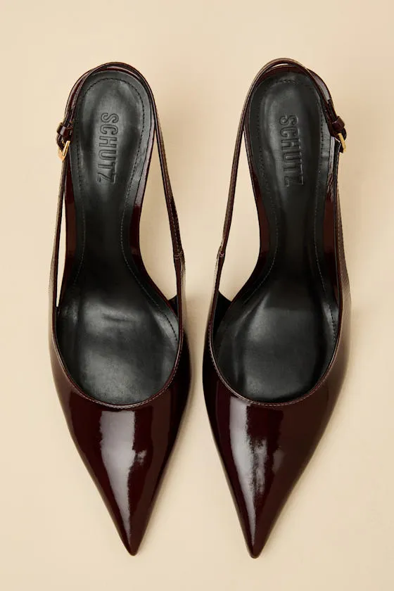 Elisha Maplewood Pointed-Toe Slingback Pumps sold by Lulus product image thumbnail 2