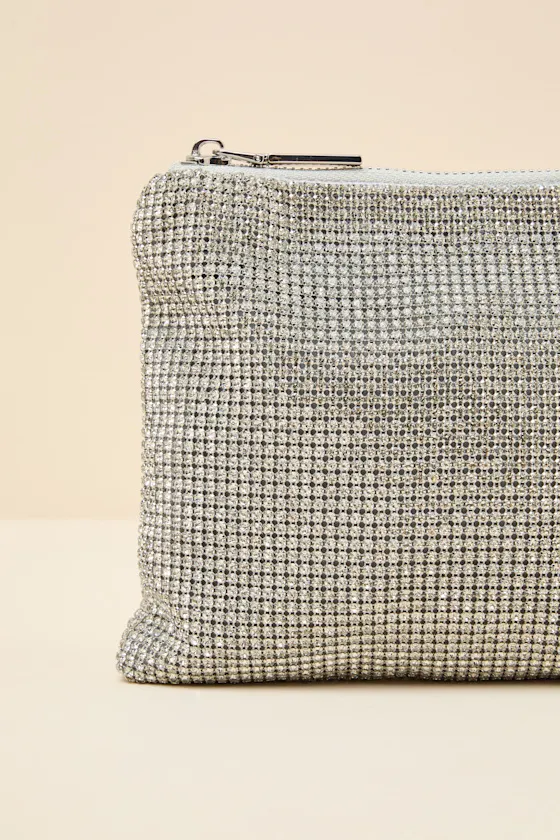 Piper Silver Rhinestone Handle Bag sold by Lulus product image thumbnail 3