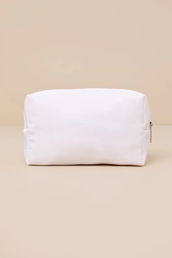 Wedded Beauty White Pearl Bride Cosmetic Pouch sold by Lulus product image thumbnail 4