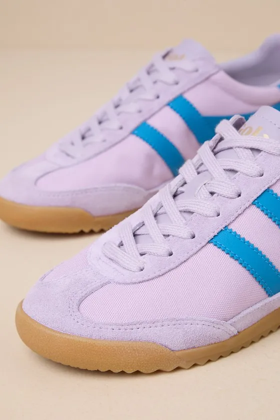 Tornado Lilac Santorini Color Block Suede Leather Sneakers sold by Lulus product image thumbnail 4