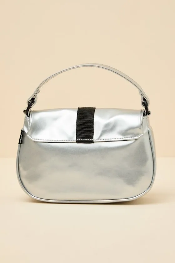 Hooked On Silver Metallic Mini Handbag sold by Lulus product image thumbnail 3