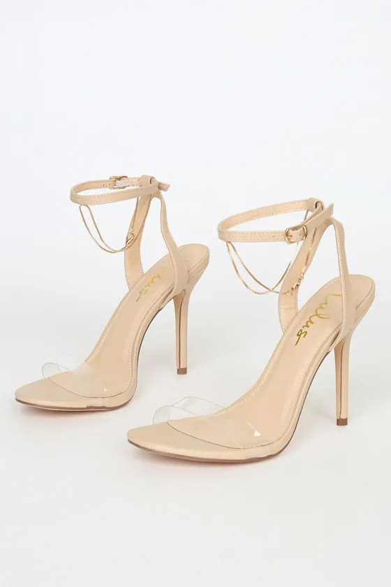 Eisley Light Nude Ankle Strap Heels sold by Lulus product image thumbnail 2