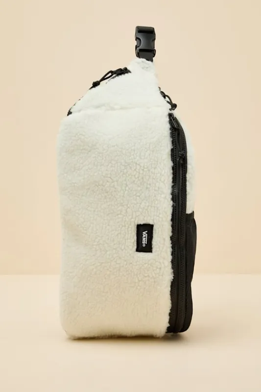 Detached Marshmallow Shearling Sling Bag sold by Lulus