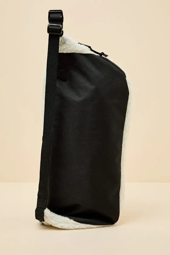 Detached Marshmallow Shearling Sling Bag sold by Lulus product image thumbnail 3