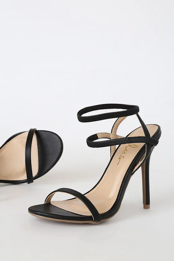 Adelle Black Ankle Strap Heels sold by Lulus product image thumbnail 3