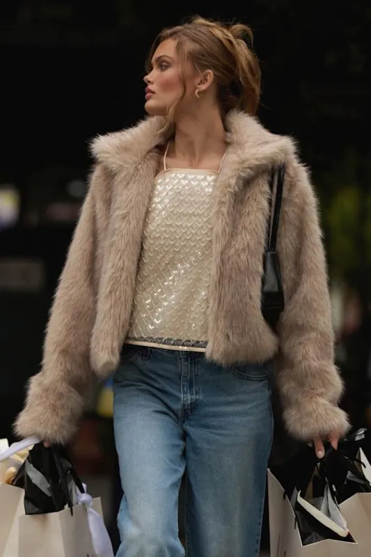 Mazara Ivory Sequin Beaded Backless Tank Top sold by Lulus