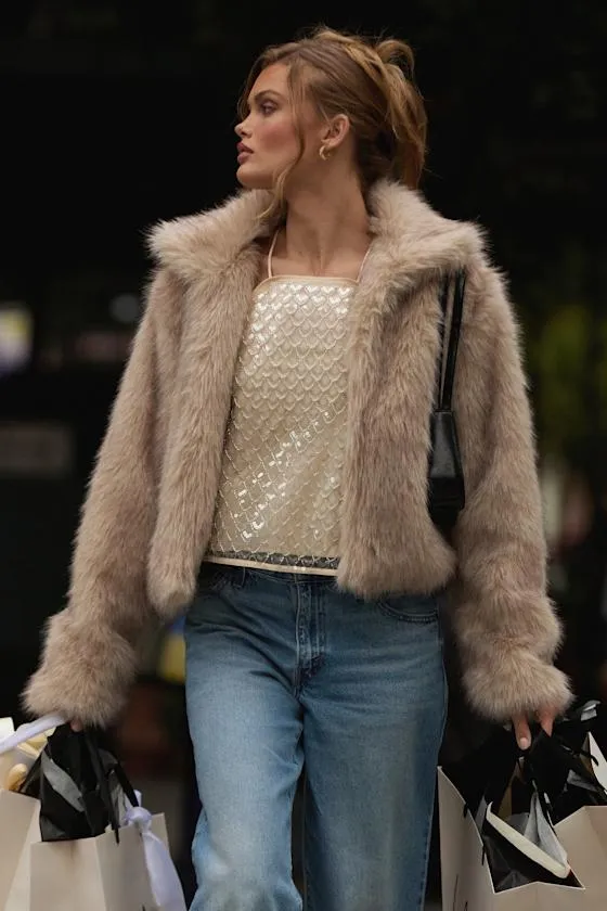 Mazara Ivory Sequin Beaded Backless Tank Top sold by Lulus