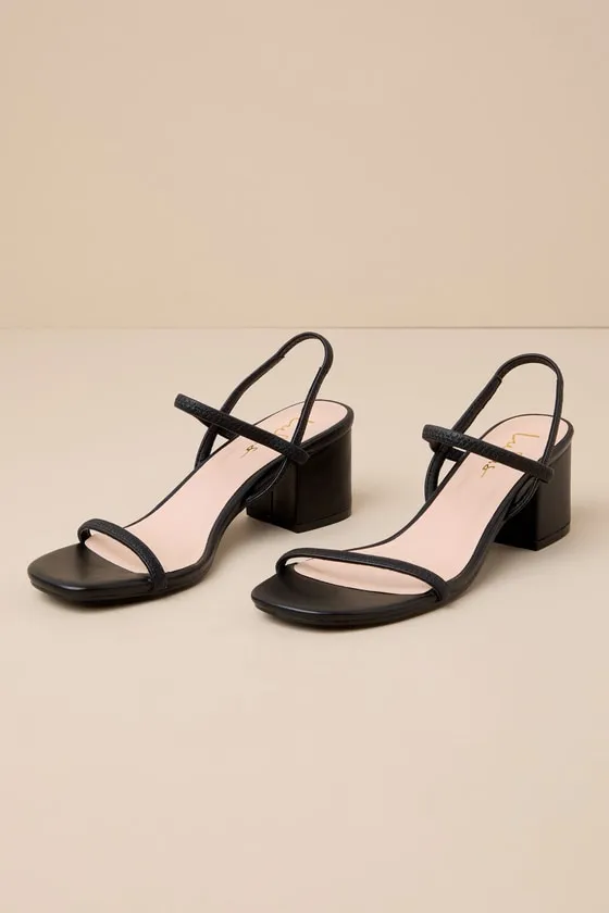 Kalea Black Strappy High Heel Sandals sold by Lulus product image thumbnail 2