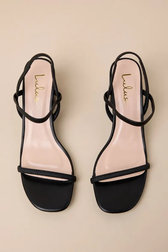 Kalea Black Strappy High Heel Sandals sold by Lulus product image thumbnail 3