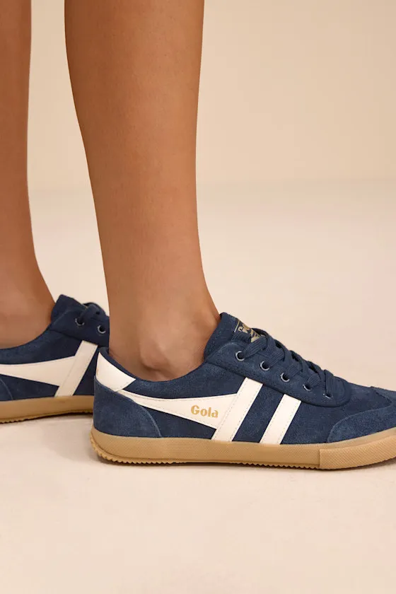 Badminton Navy Suede Lace-Up Sneakers sold by Lulus product image thumbnail 3