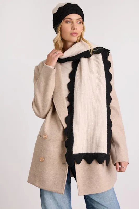 Melody Ivory Scalloped Trim Scraf sold by Lulus