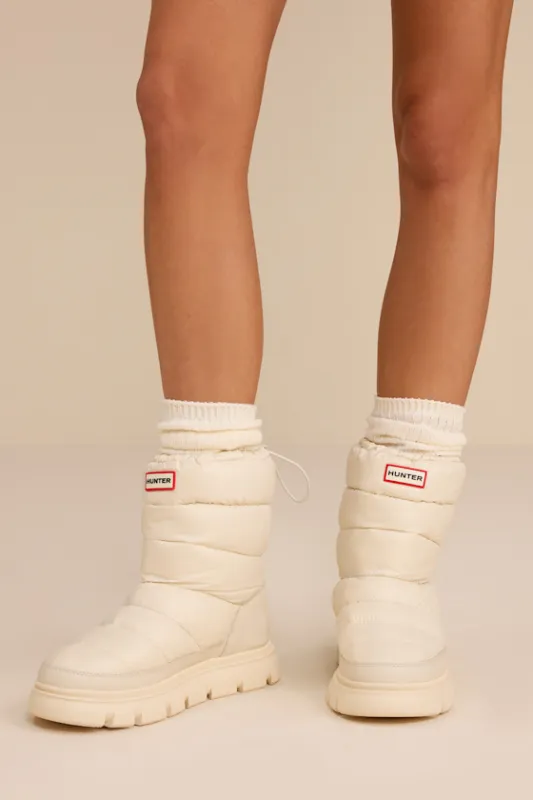 Maribel Ivory Waterproof Insulated Puffer Mid-Calf Boots sold by Lulus
