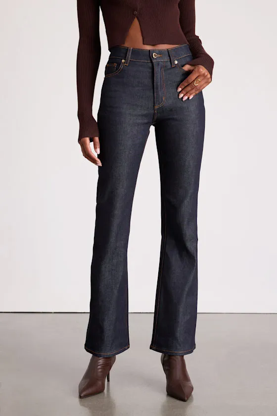 Midtown Boot Dark Wash High-Rise Jeans sold by Lulus product image thumbnail 2