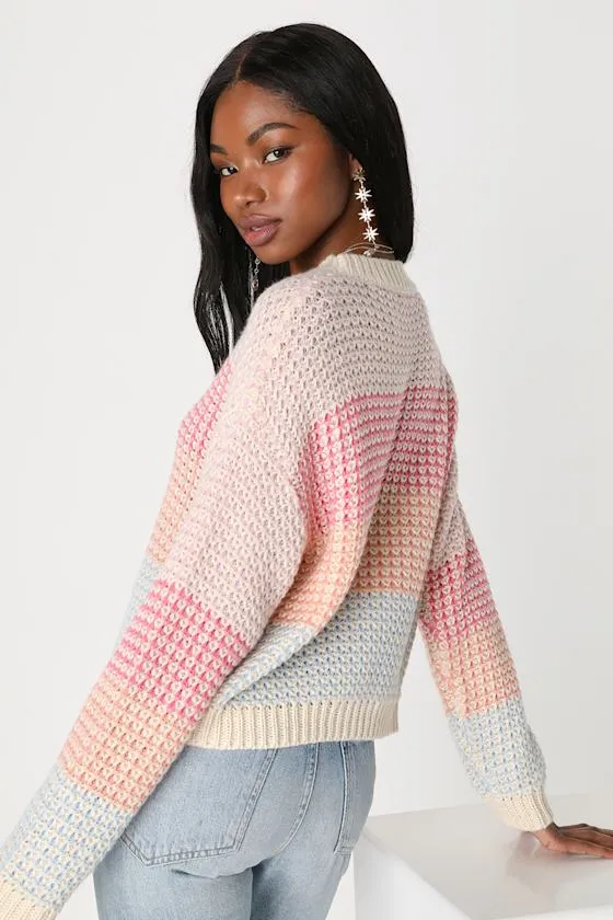 Effortlessly Cute Ivory Multi Pullover Sweater sold by Lulus product image thumbnail 2