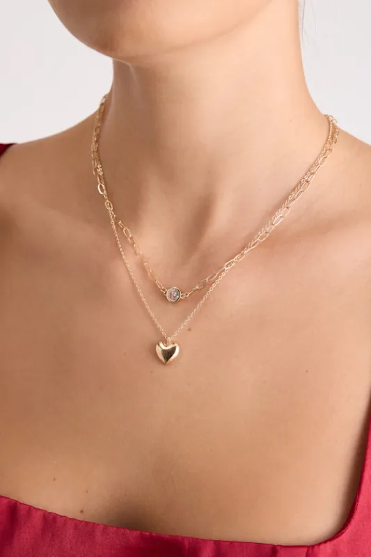 Mory Gold Layered Pendant Necklace sold by Lulus