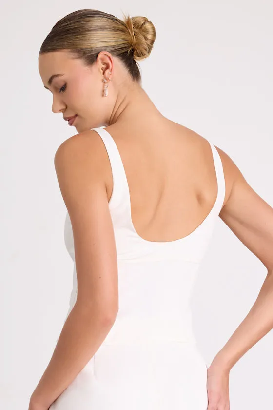 Fenella White Bow Tank Top sold by Lulus product image thumbnail 2