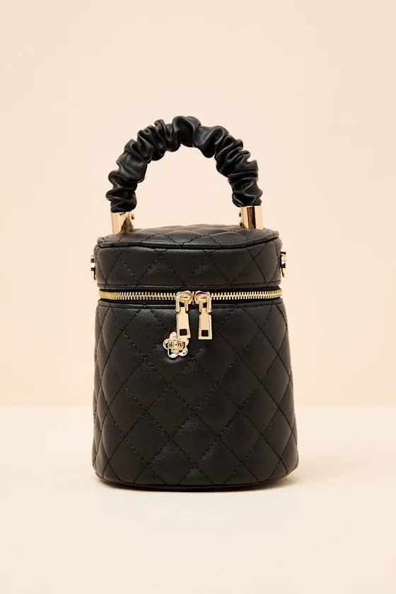 Rosena Black Quilted Crossbody Mini Bag sold by Lulus