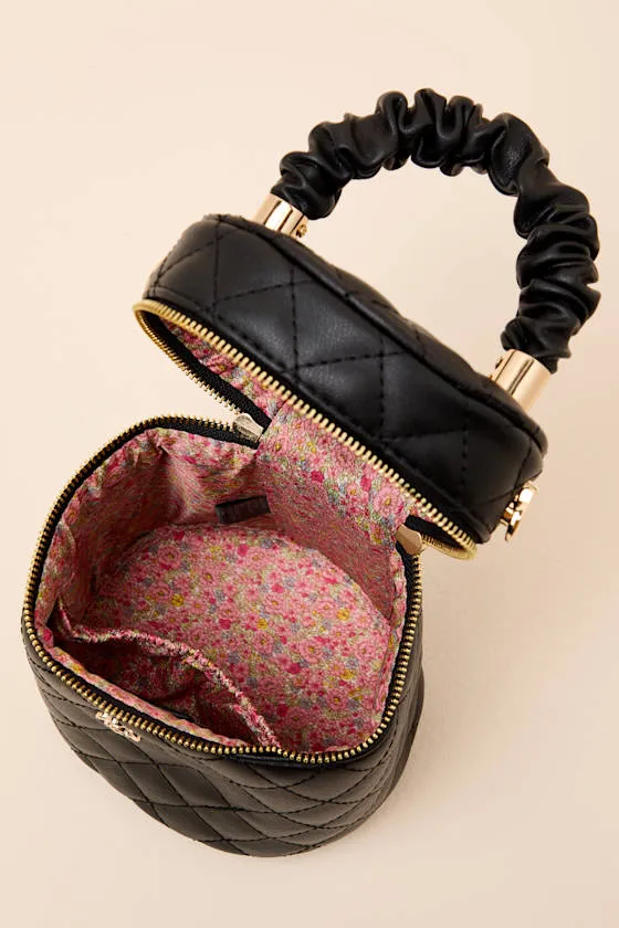 Rosena Black Quilted Crossbody Mini Bag sold by Lulus product image thumbnail 4