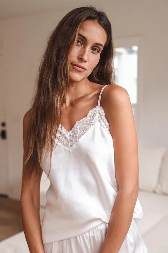 More Amour White Satin Cami Top sold by Lulus product image thumbnail 3