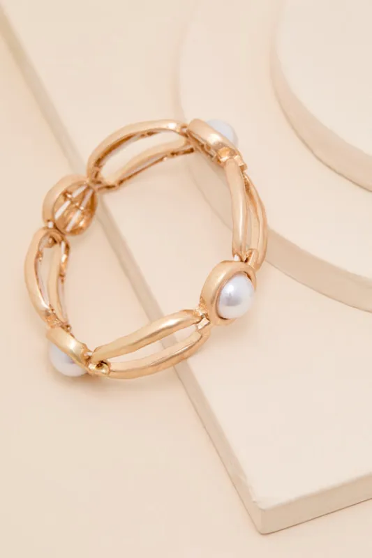 Sorena Gold Pearl Bangle Bracelet sold by Lulus