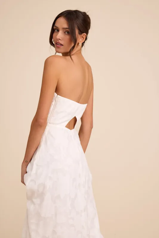 Garden of Romance White Burnout Maxi Dress sold by Lulus