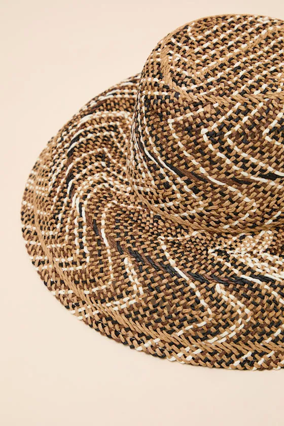 Briza Brown Multi Straw Sun Hat sold by Lulus product image thumbnail 2