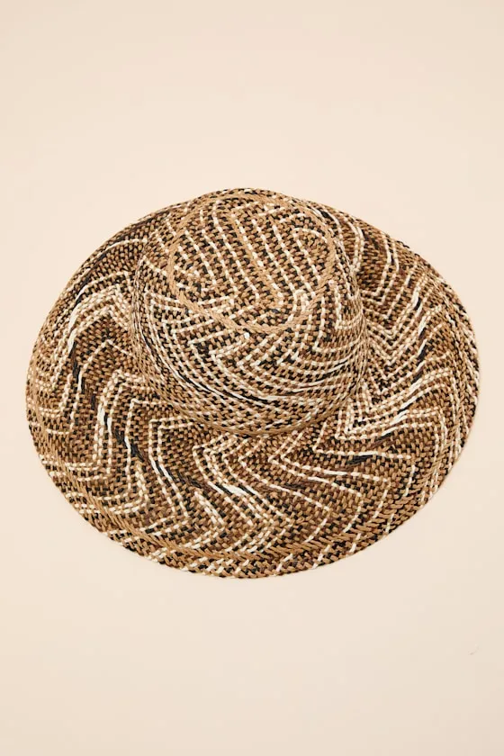 Briza Brown Multi Straw Sun Hat sold by Lulus product image thumbnail 3