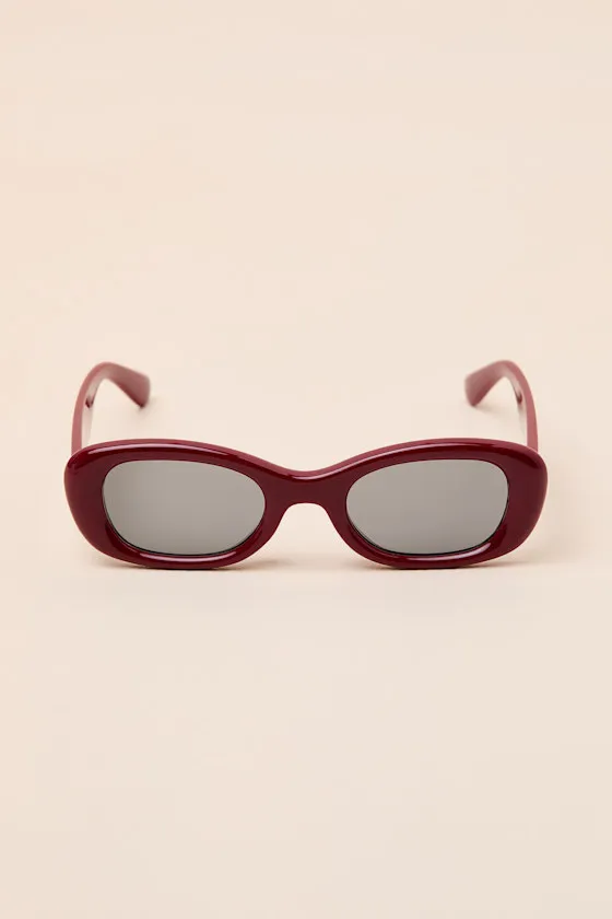 Wilson Red Cat-Eye Sunglasses sold by Lulus product image thumbnail 2