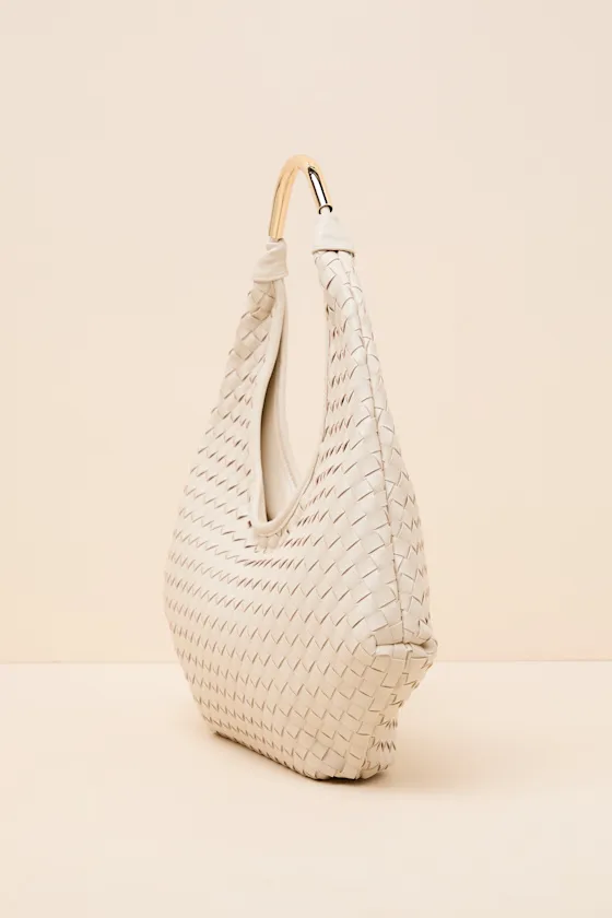Della Bone Woven Slouchy Tote Bag sold by Lulus product image thumbnail 2
