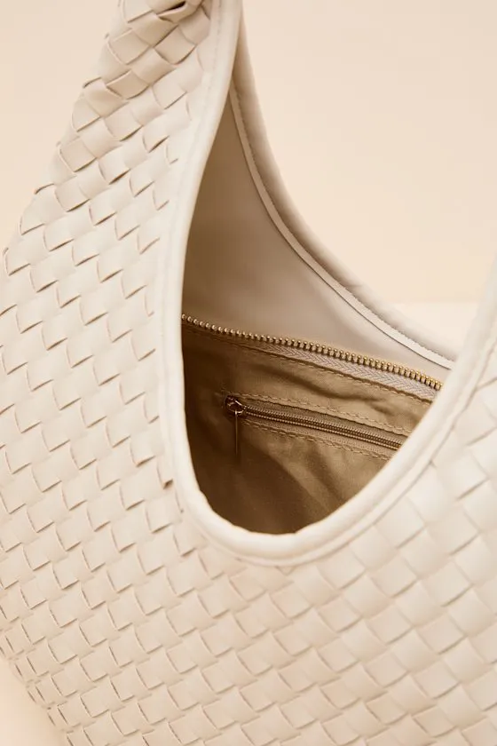 Della Bone Woven Slouchy Tote Bag sold by Lulus product image thumbnail 3