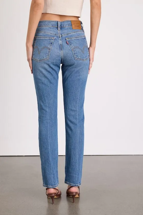 Wedgie Slim Medium Wash High-Rise Jeans sold by Lulus product image thumbnail 4