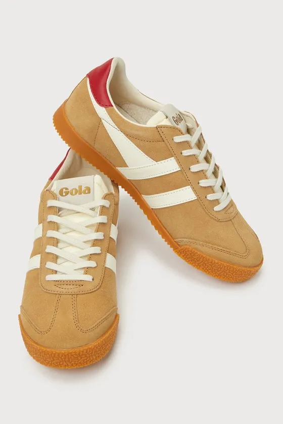 Elan Caramel Color Block Suede Leather Sneakers sold by Lulus product image thumbnail 4