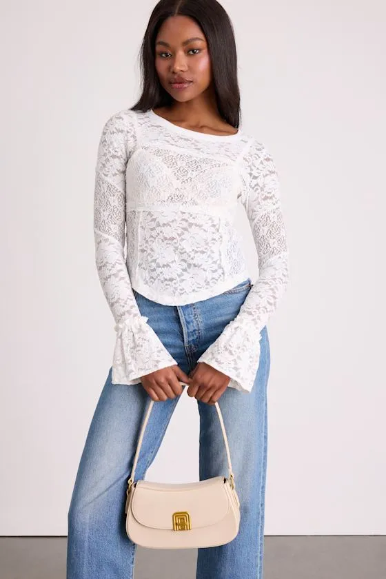 Picturesque Charm Bone Faux Leather Shoulder Bag sold by Lulus product image thumbnail 3