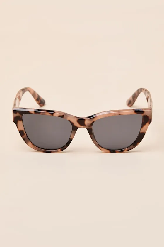 Mystique Tan Tortoiseshell Cat-Eye Sunglasses sold by Lulus product image thumbnail 2