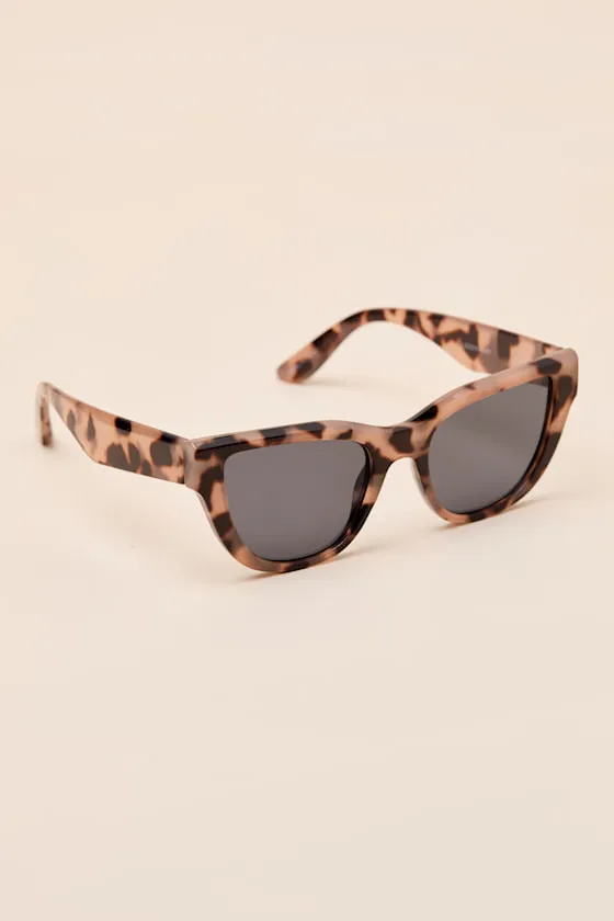 Mystique Tan Tortoiseshell Cat-Eye Sunglasses sold by Lulus product image thumbnail 4