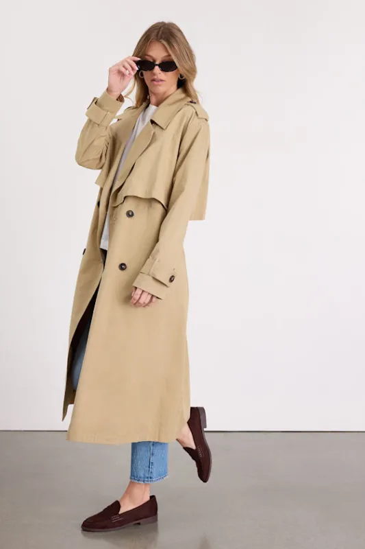 Adams Beige Belted Trench Coat sold by Lulus