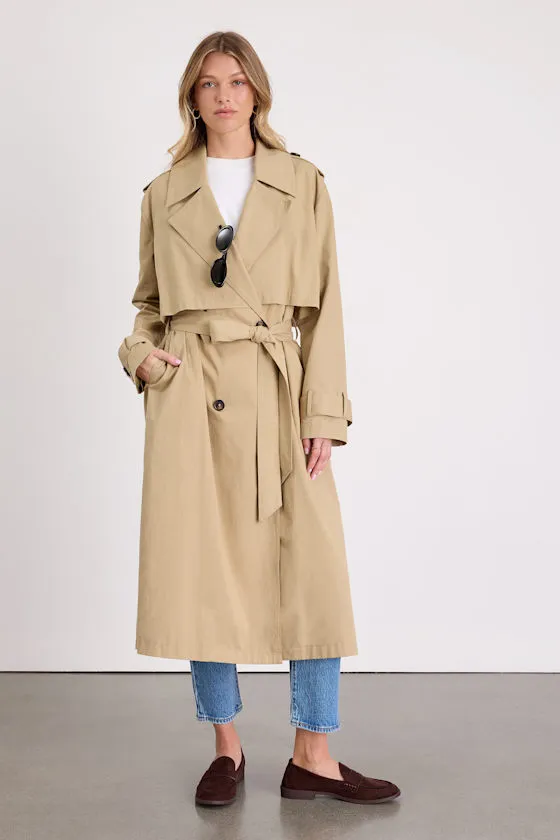 Adams Beige Belted Trench Coat sold by Lulus product image thumbnail 3