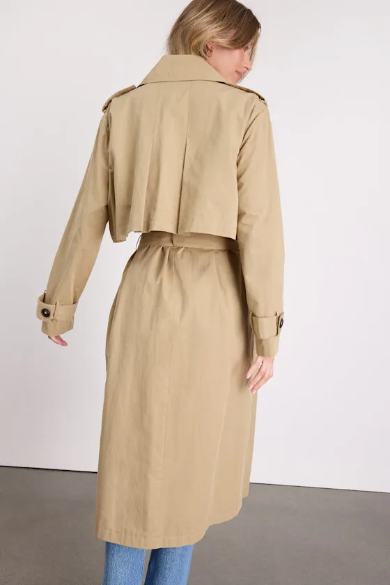 Adams Beige Belted Trench Coat sold by Lulus product image thumbnail 4