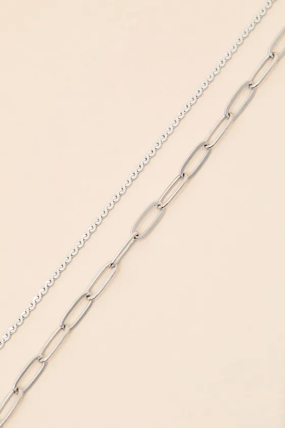 Mylina Silver Layered Bracelet sold by Lulus product image thumbnail 2