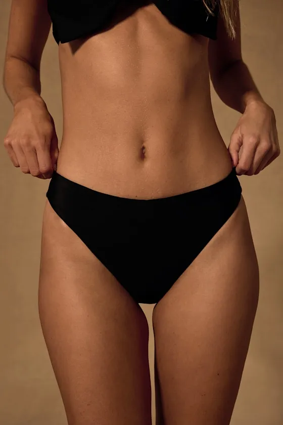 Chevonne Black High-Waisted Bikini Bottoms sold by Lulus product image thumbnail 2